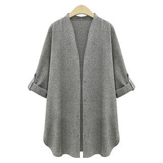 V-neck Long Jacket
