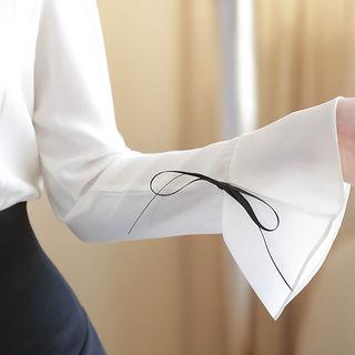 Mock Two-piece Open-placket Dress