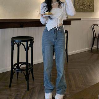 Crop Lace Cardigan Almond - One Size