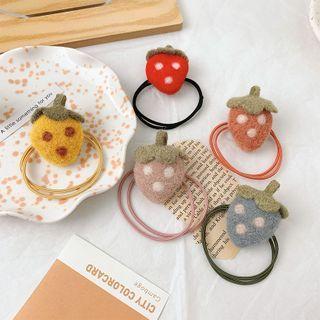 Fleece Strawberry Hair Tie
