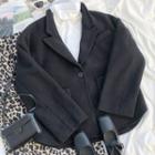 Single Button Coat / Midi Skirt