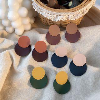 Contrast Disc Earring