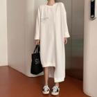 Asymmetric Loose T-shirt Dress