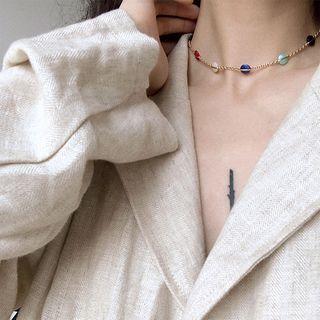Acrylic Bead Choker As Shown In Figure - One Size