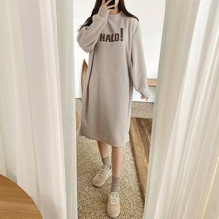 Halo! Letter Midi Dumble Dress