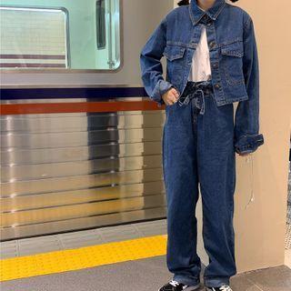 Denim Jacket / Straight-leg Jeans