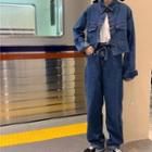Denim Jacket / Straight-leg Jeans