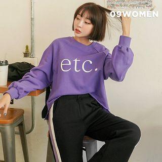 Etc Dip-back Fray-hem Pullover