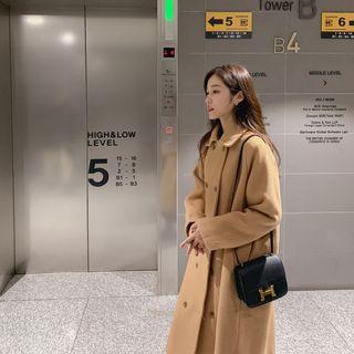 Double-breasted Mac Coat Beige - One Size
