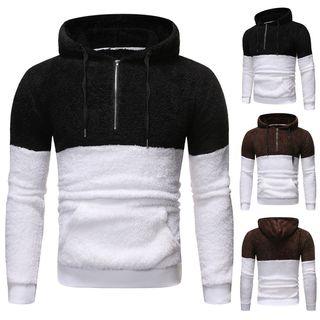 Two-tone Furry Hoodie