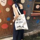 Fish Tote Bag White - One Size