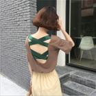 Crisscross Back Short Sleeve T-shirt