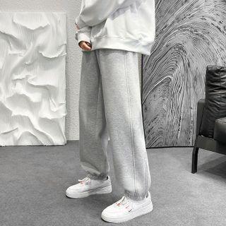 Side-zip Wide-leg Sweatpants