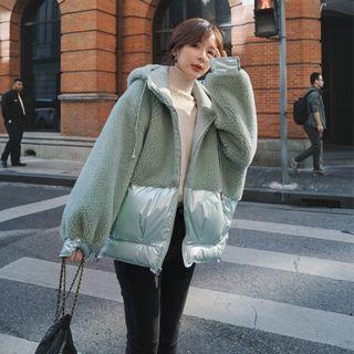 Padded Hooded Fleece Jacket