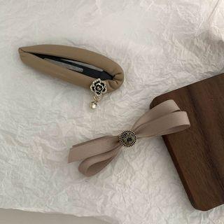Alloy Ribbon Hair Clip (various Designs)