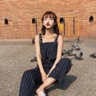Striped Strappy Jumpsuit