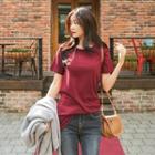 Round-neck Short-sleeve Cotton T-shirt