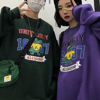 Couple Matching Alligator Print Sweatshirt