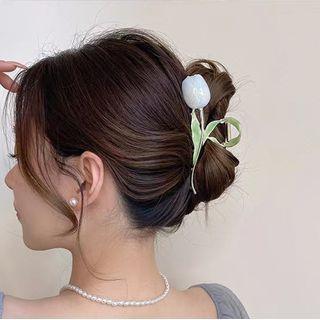 Tulip Glaze Alloy Hair Clip