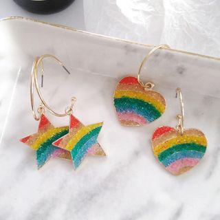 Rhinestone Hoop Earring (various Designs)