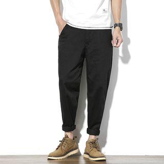 Cropped Cuffed Pants