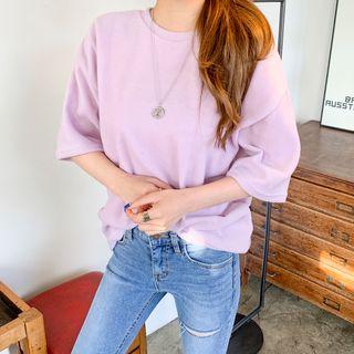 Short-sleeve Fleece Top