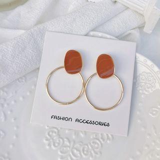 Hoop Earring 1 Pair - S925 Silver - Circle - Earrings - One Size