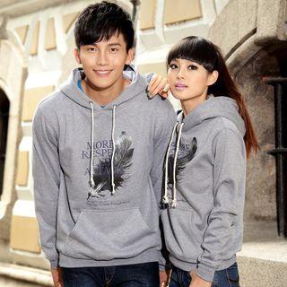 Couple Matching Print Hoodie