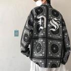 Paisley Patterned Button Jacket