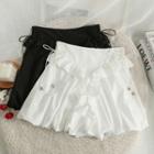Ruffled High-waist Mini Skirt