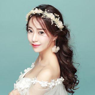 Set: Flower Headpiece + Drop Earring