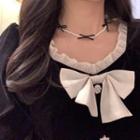 Bow / Lace / Faux Pearl Alloy Choker (various Designs)