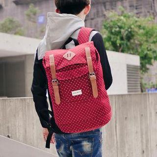 Dotted Buckled Backpack