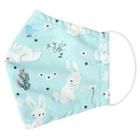 Handmade Water-repellent Fabric Mask Cover (rabbit Print)(adult) As Figure - One Size
