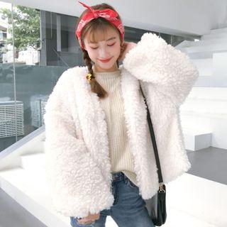Open-front Fleece Jacket