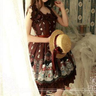 Musical Print A-line Lolita Jumper Skirt