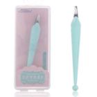 Stainless Steel Eyebrow Tweezers Green - One Size