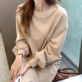 Sweatshirt & Maxi Flare Skirt Set