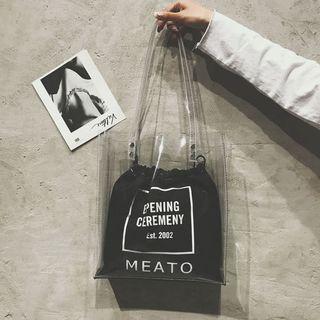 Set: Transparent Tote Bag + Lettering Pouch