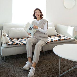 V-neck Vest & Jogger Pants Loungewear Set