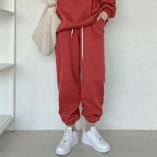 Plus Size Fleece-lined Jogger Pants