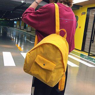 Pocketed Corduroy Backpack