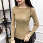 Round Neck Knit Pullover