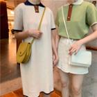 Short-sleeve Polo Knit Top / Short-sleeve Polo Knit Dress