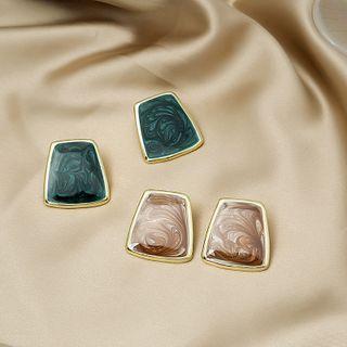 Geometric Glaze Alloy Earring
