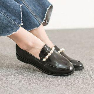 Faux-pearl Loafers