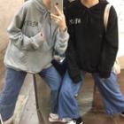 Bear Letter Print Hoodie