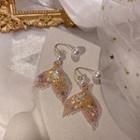 Faux Pearl Mermaid Tail Drop Earring 1 Pair - Gold - One Size