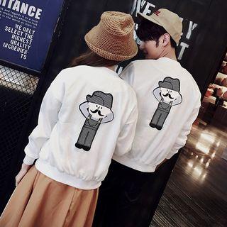 Cartoon Appliqu  Couple Matching Jacket