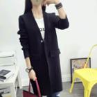 Single-button Long Cardigan